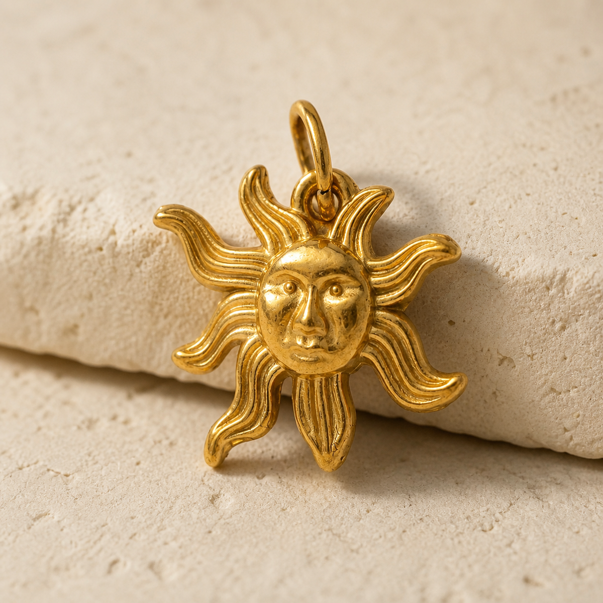 Close-up of Daywatch Sun Charm showing its design and finish