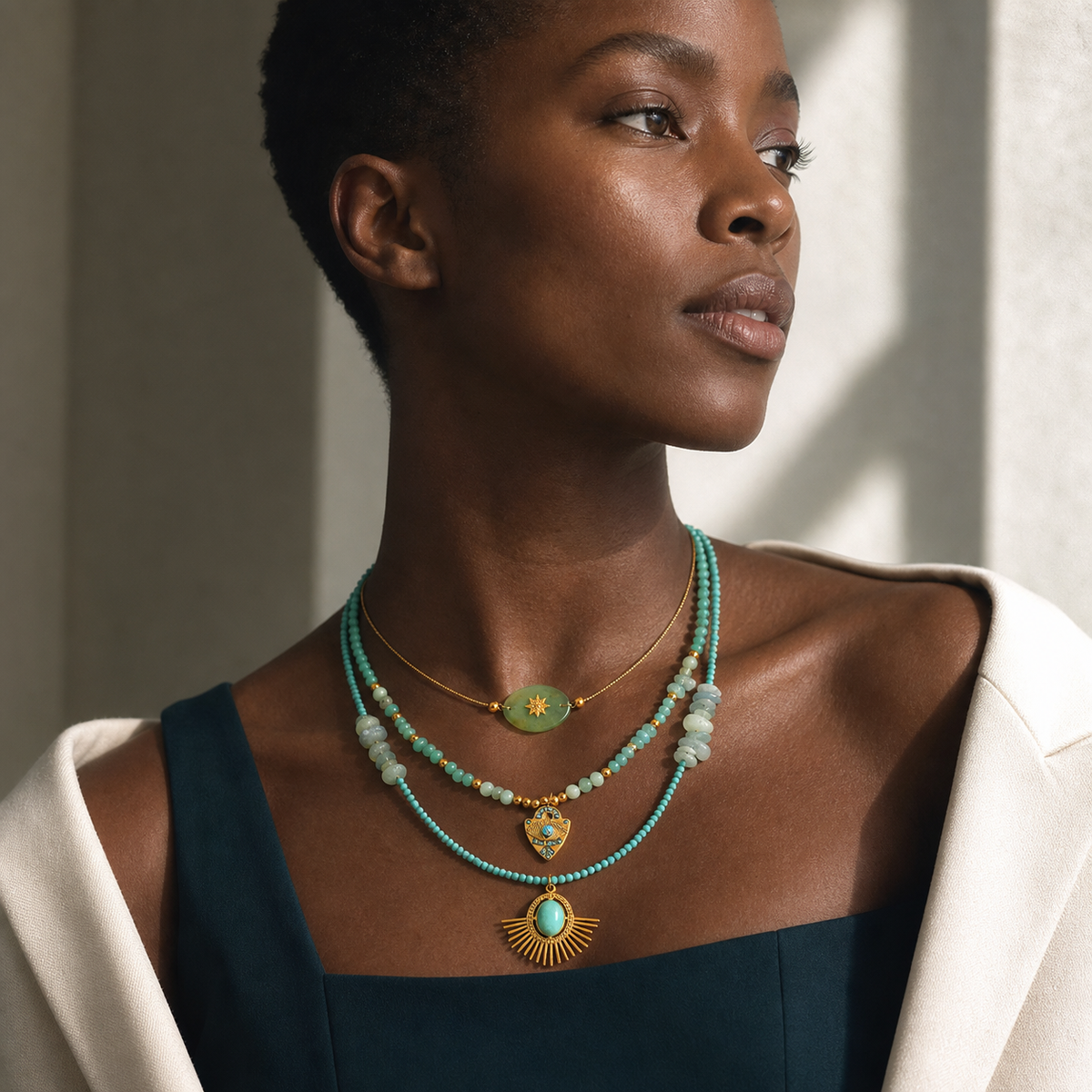 A second photographic styling view of Emerald Ritual