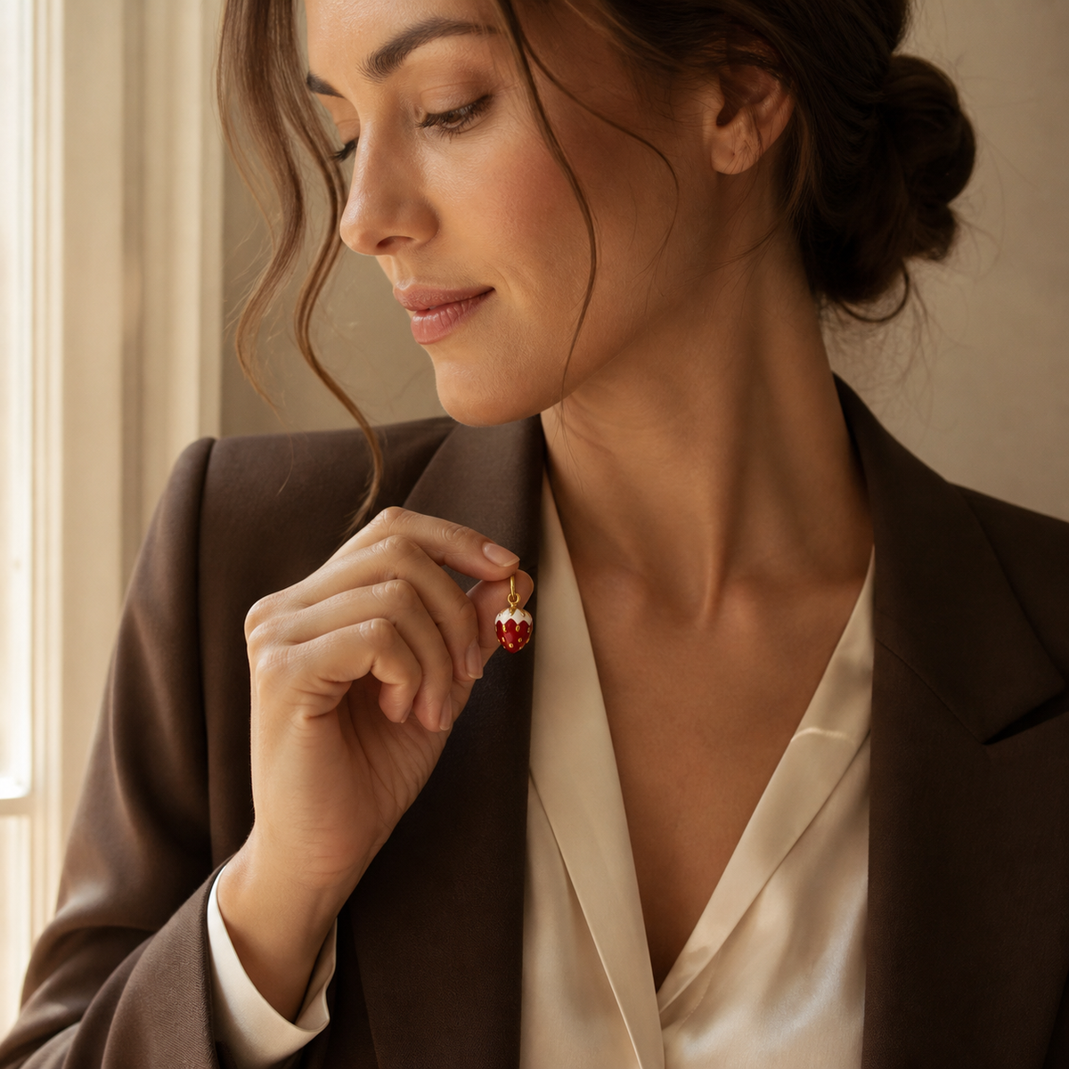 A second photographic styling view of Patisserie Strawberry Charm