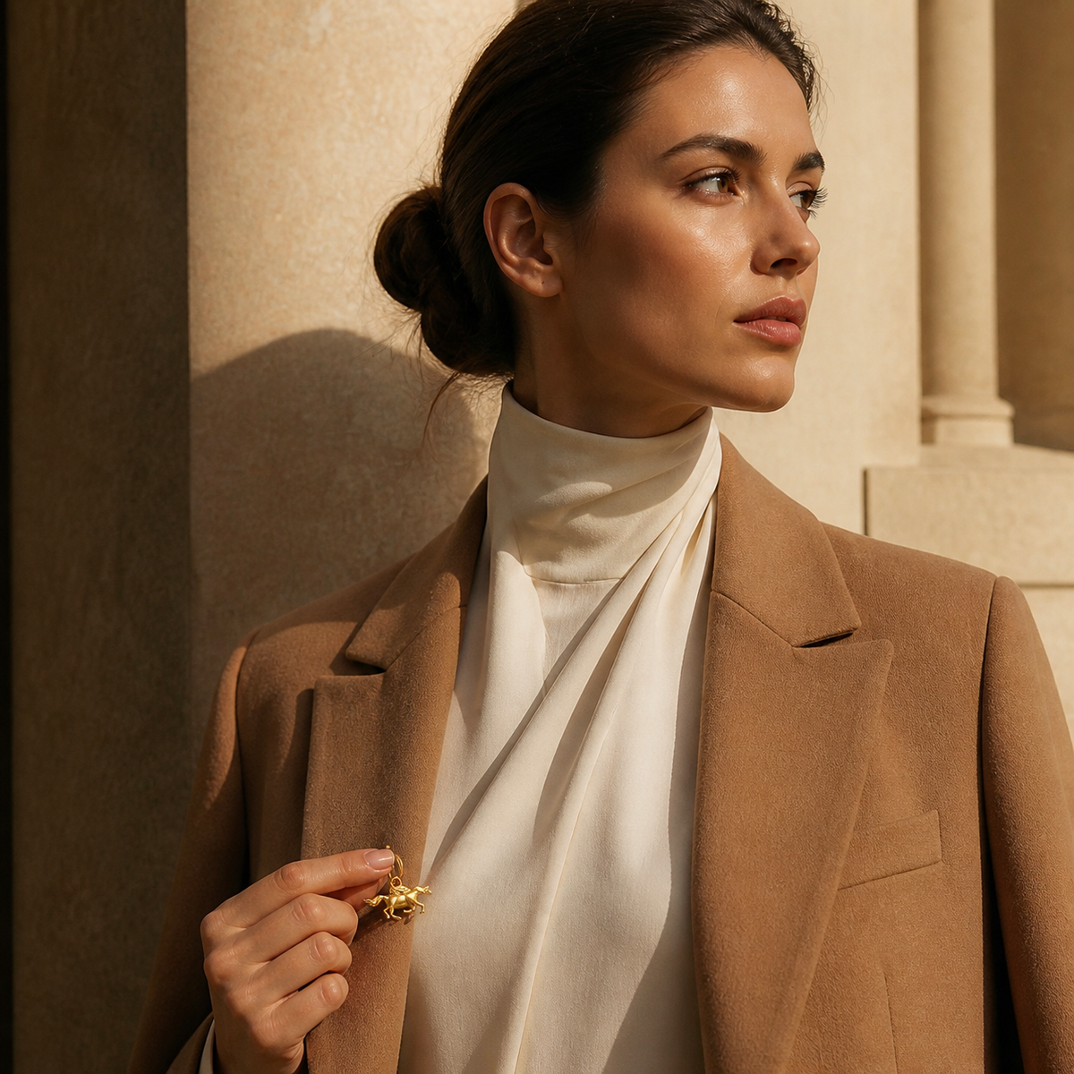 A second photographic styling view of Runaway Horse Charm