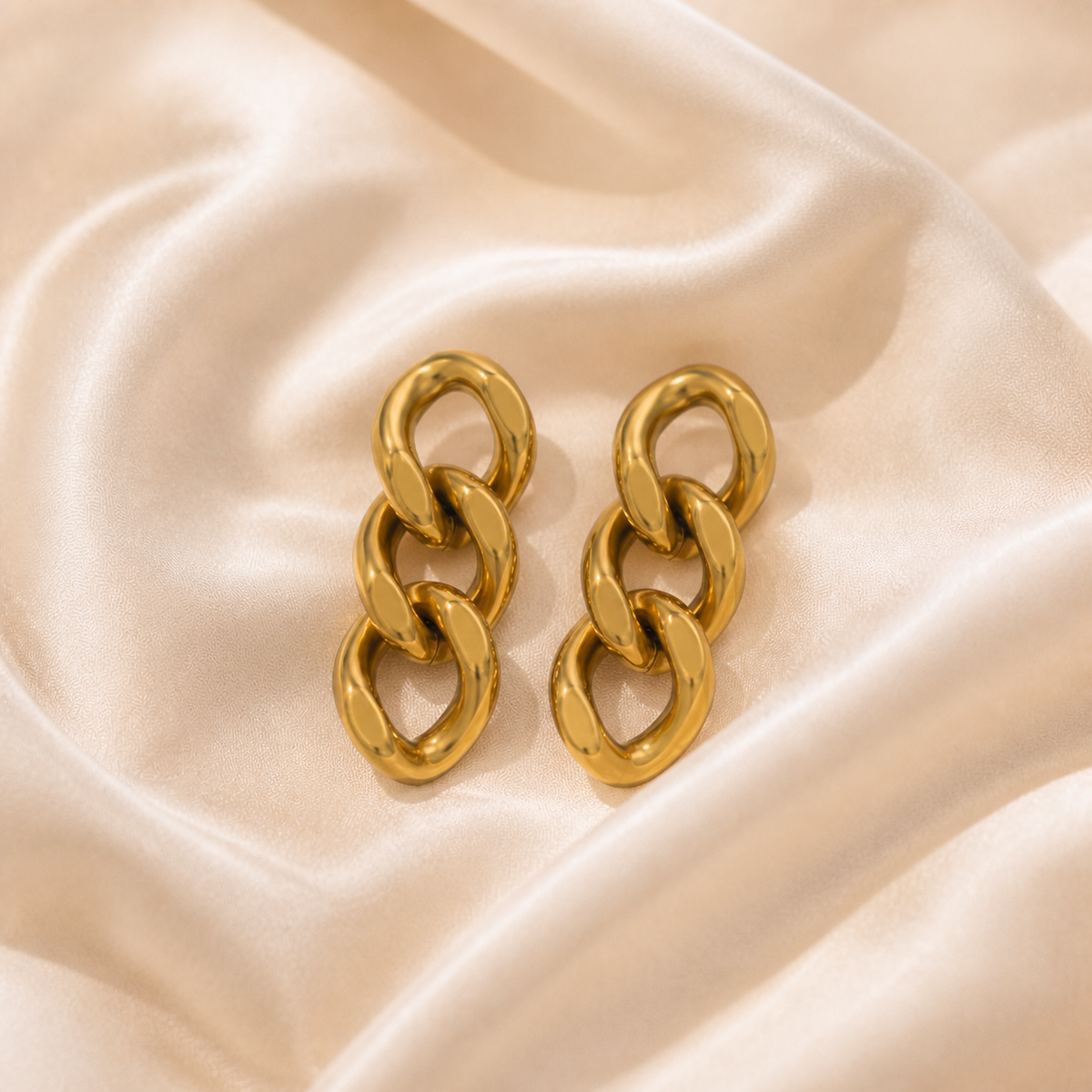 Tightly Knit styled on Moonveil warm cream silk